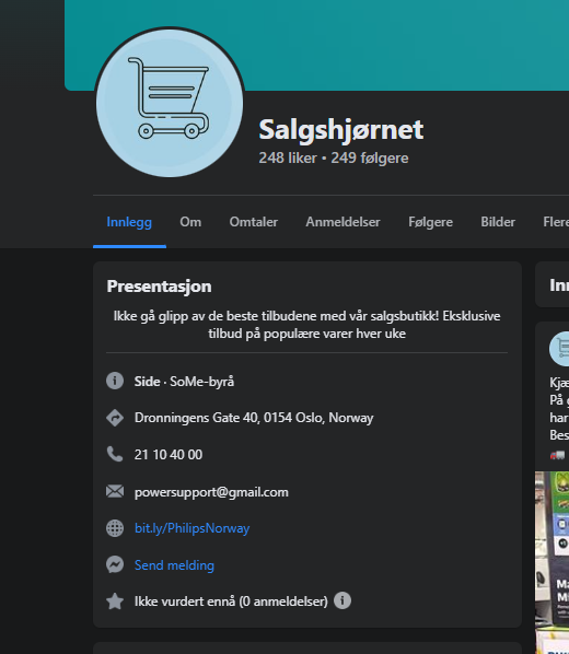 Informasjon om selskapet