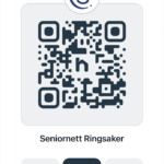 QR-kode for å gå til Seniornett Ringsaker sin side på HUDD
