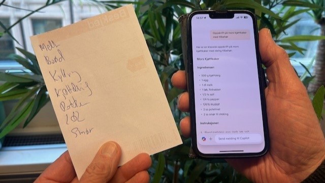 Handleliste og mobil